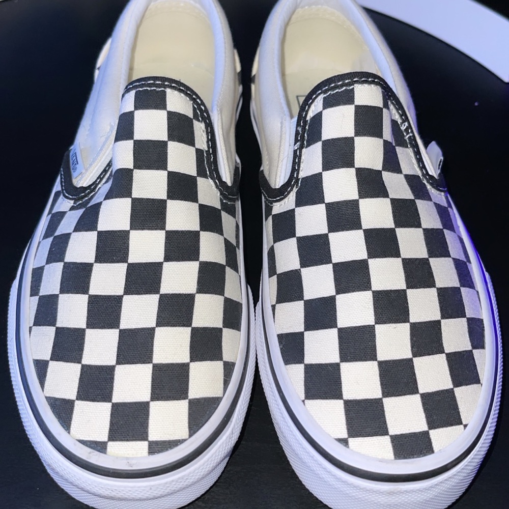 Checkerboard Slipon Vans